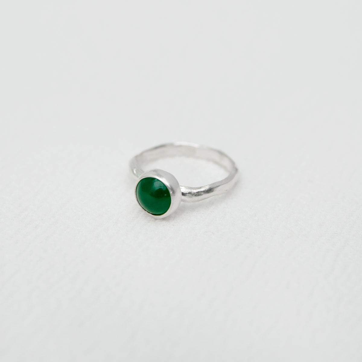 Anillo Amorfo Delgado Piedra Minimal