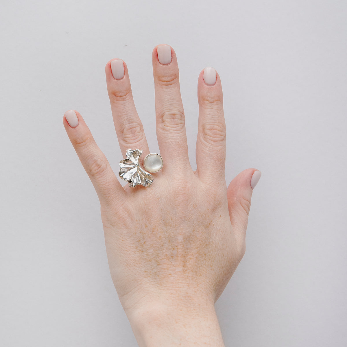 Anillo Geranio Piedra