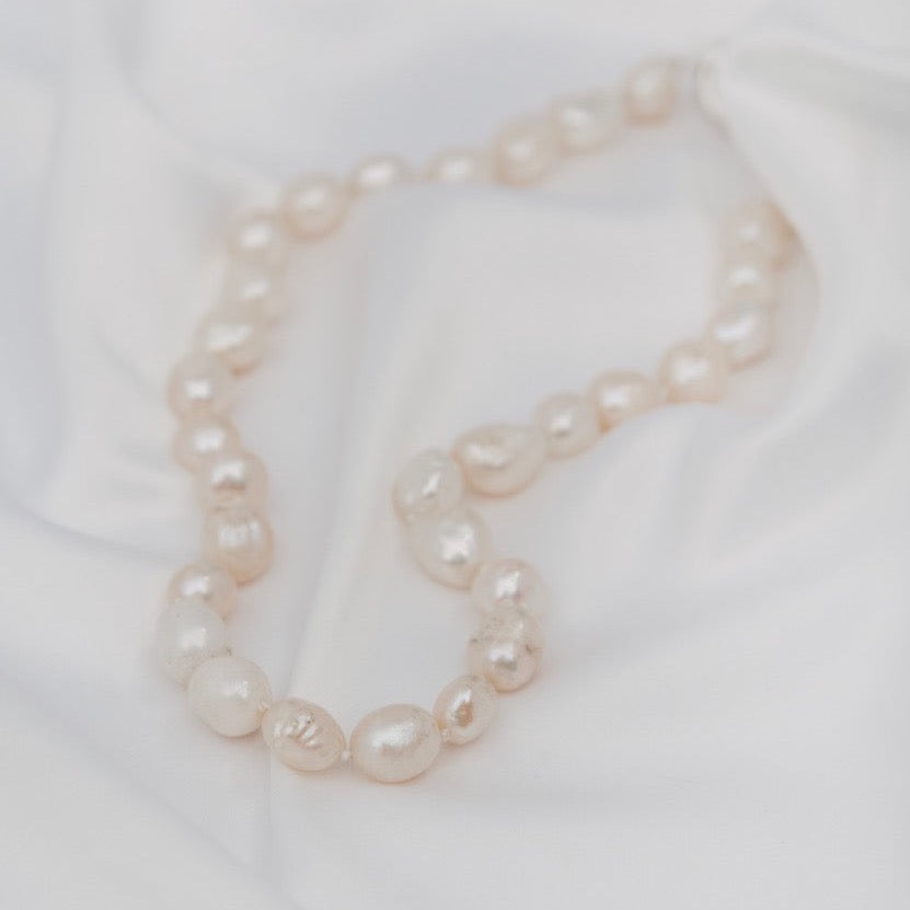 Collar 1V Perlas Blancas